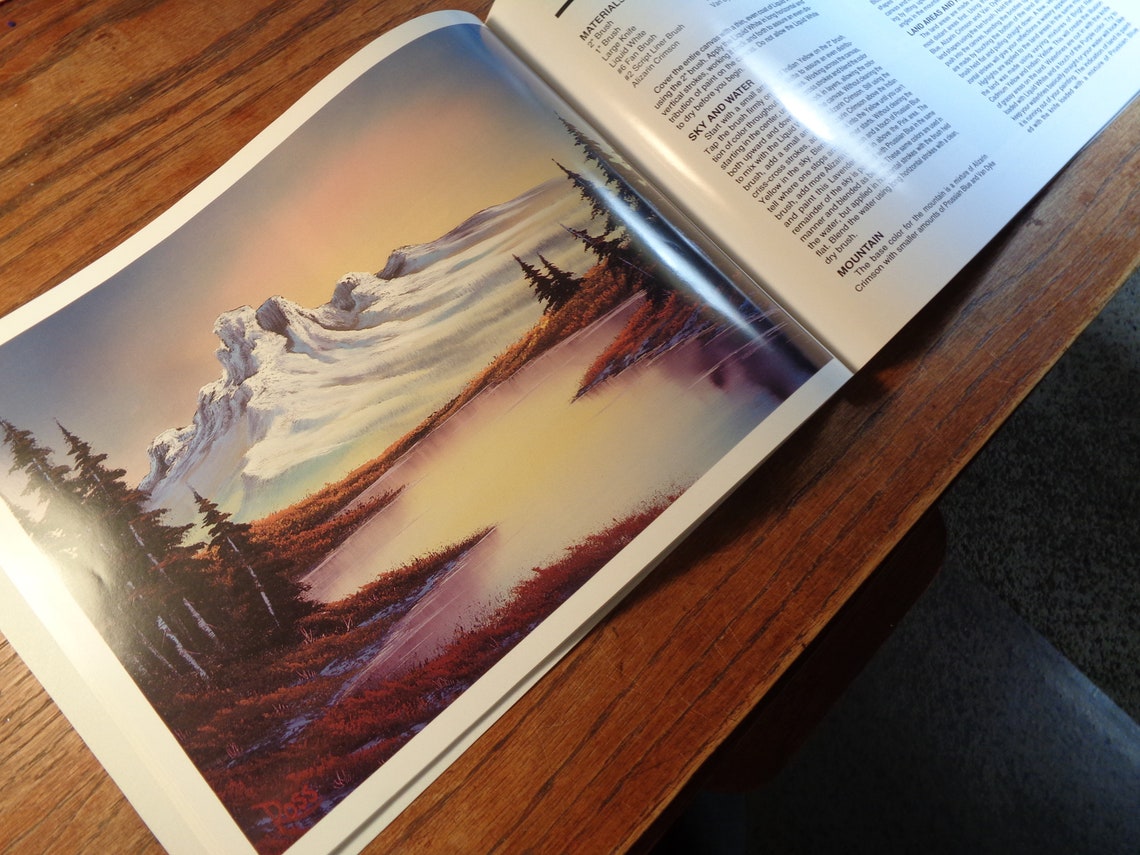 Bob Ross The Joy of Painting Book Vol VI / Vintage 1986/Craft Etsy