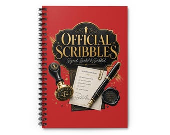 The Closing Table Collection: Official Scribbles Spiral Notebook