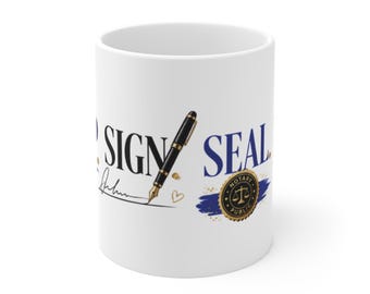 The Closing Table Collection: Coffee Lover, Pen & Seal Mug