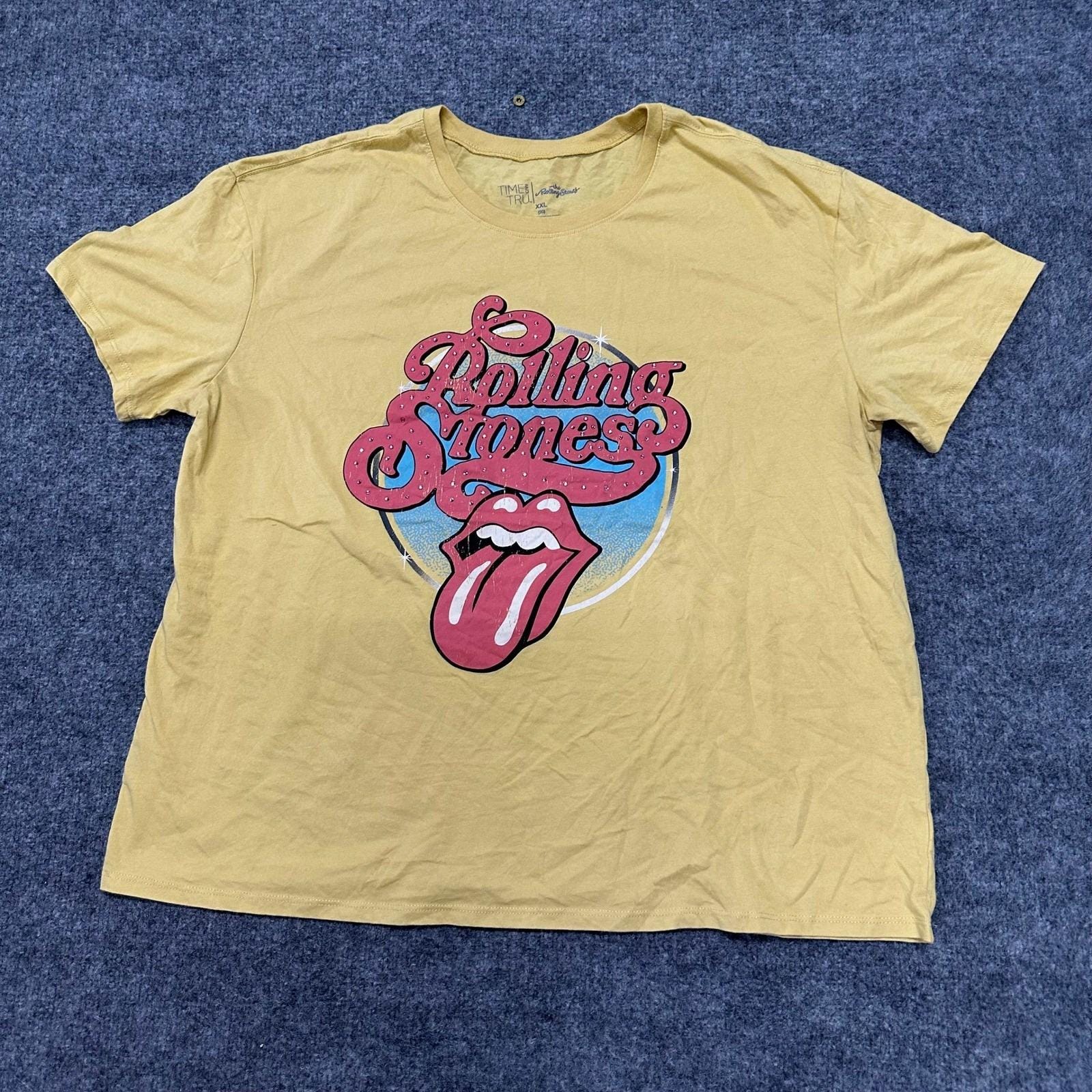 Yellow Rolling Stones Shirt - Etsy