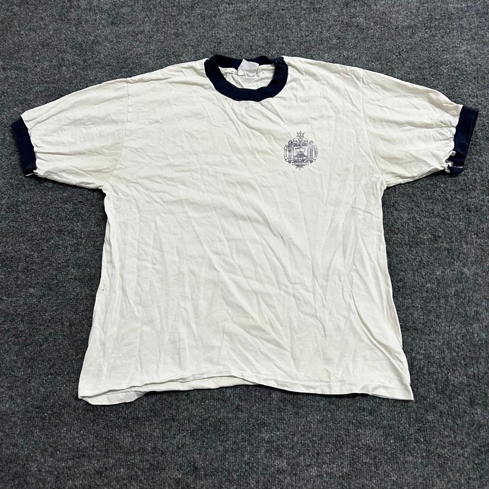 Us Navy Ringer Shirt Vintage - Etsy