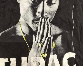 Tupac Graphic Tee Mens Size XS Black Short Sleeve Hip Hop Streetwear 71 Print