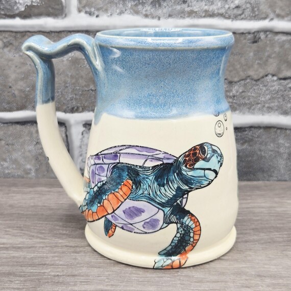 Sea Turtle Beer Stein, XL coffee mug