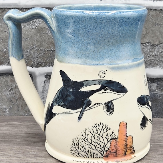 Orca Beer Stein, XL coffee mug