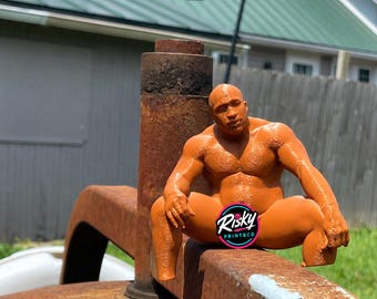 3D Printed Barry Wood Figurine – Funny Prank Home Decor | Garage, Workshop, Camper Shelf Sitter