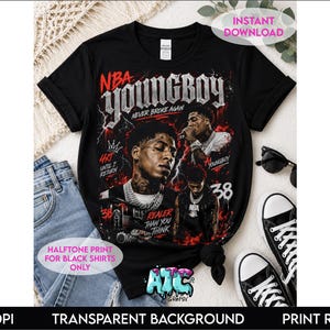 Nba Young Boy Dtf - Etsy