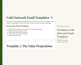 Modelos de e-mails de prospecção a frio | 5 e-mails prontos para usar, download instantâneo