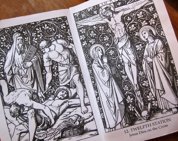 Stations of the Cross: Coloring Prayer Book, Kids Lent Activity, Lenten ...