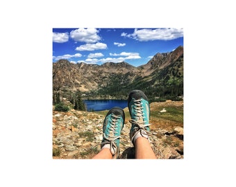 Hiking Photograph, Mountain Lake, Nature Photography