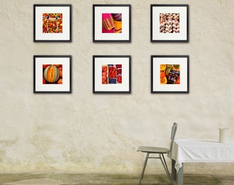 French Market Photos, Food Photography, Restaurant Art, Set of Six