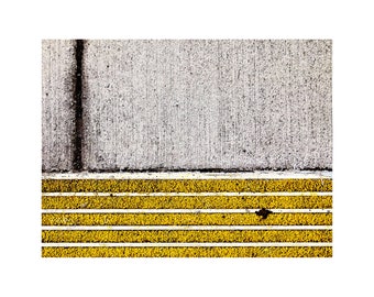 Sidewalk Zen Photo, Abstract Photography, Contemplative, Modern Art