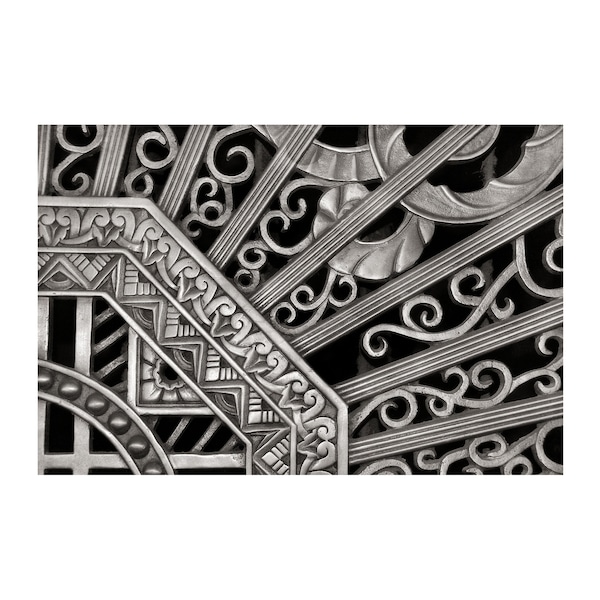 Art Deco Photo, Kansas City Power & Light, Black and White Photography, Vintage Metalwork, Deco Style, Architecture Photo