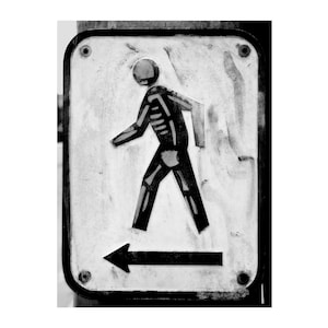 Skeleton Street Art, Graffiti Photography, Santa Fe, Wit Humor