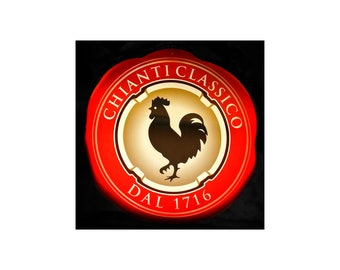 Chianti Sign Photo, Restaurant Art, Black Rooster, Tuscany, Italy