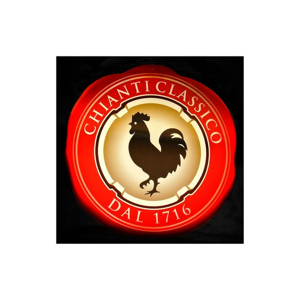 Chianti Sign Photo, Restaurant Art, Black Rooster, Tuscany, Italy