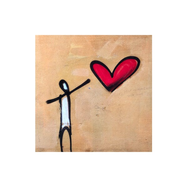 Valentine Heart Photo, Anniversary Gift, Street Art Photo, Sweetheart