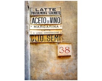 Italy Photo, Shopping List, Signage, Tuscany, Kitchen Art