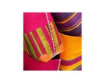 Fuchsia Market Bags, French Market Photo, Fiesta Colors, Pink Gold Purple, Home Decor
