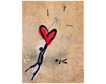 Cupid Heart Photo, Valentine's Day, Anniversary Gift, I Love You, Tuscany, Italy