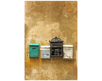 Mailboxes Photo, Tuscany, Italy, Travel Photography