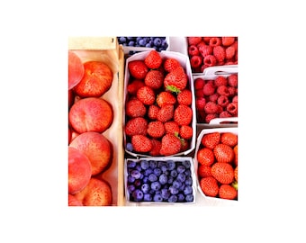 Luscious Fruit Photo, French Market, Kitchen Art, Farmers Market