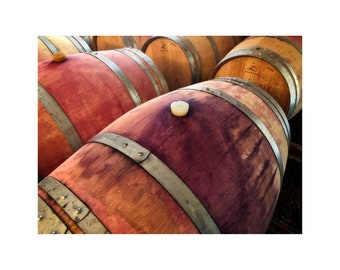 Wine Barrel Photo, Food and Wine, Autumn Colors, Restaurant Art, Wine Photography
