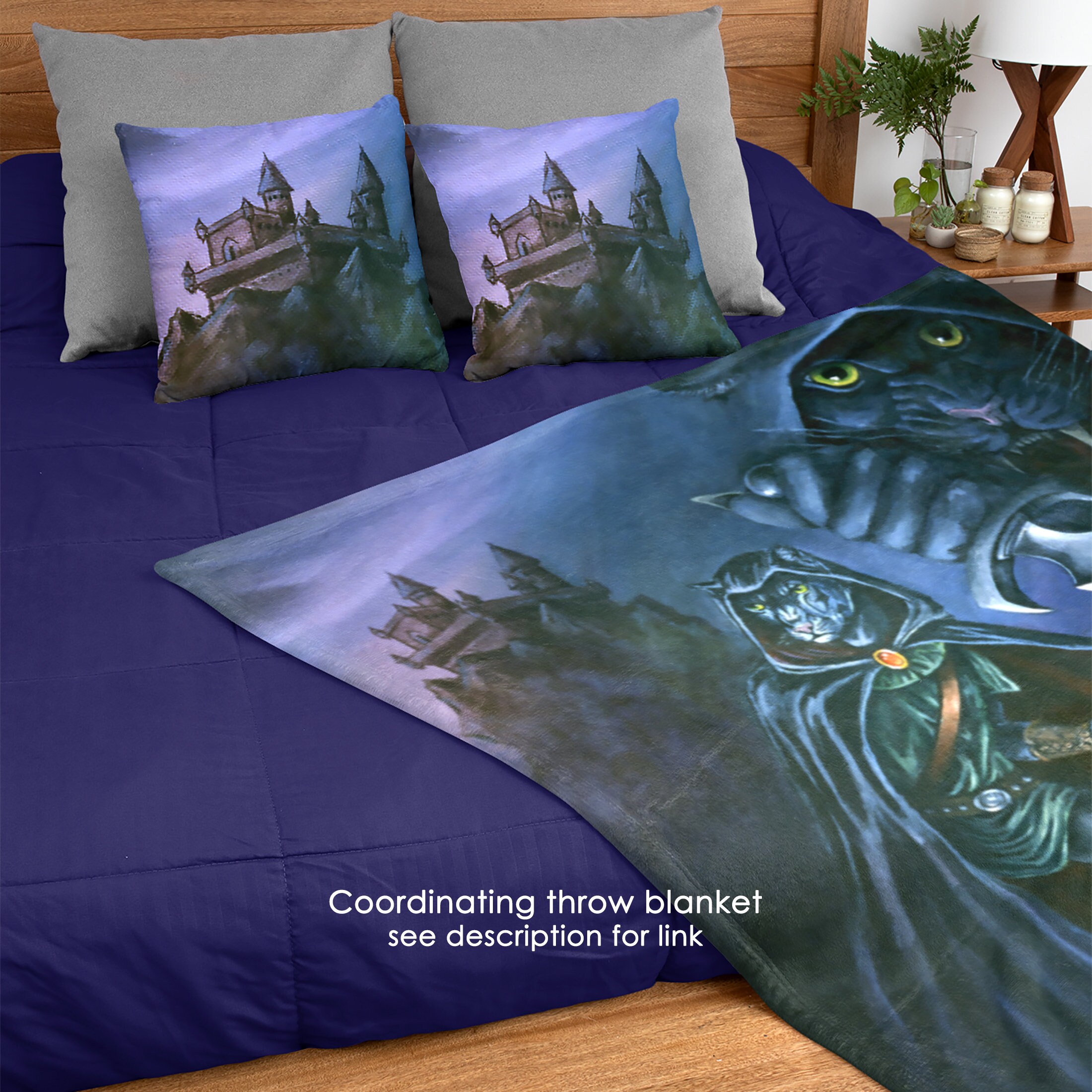 Castle Throw Pillows Medieval Pillow Fantasy Art Decorative Etsy