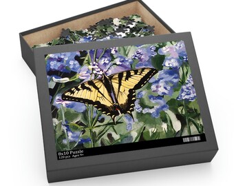 Butterfly Puzzle - 120, 252, or 500 Pieces Jigsaw, Great Gift for Butterfly Lovers, Family Game Night, Preserve and Hang as Wall Art