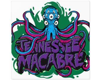 Tennessee Macabre Cthulu Sticker | Vinyle intérieur extérieur carré