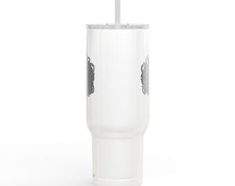 Gobelet avec illustration de crâne de pieuvre | Gobelet isotherme 40 oz gravé