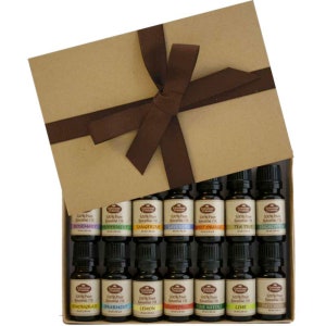 Starter Gift Set Includes 14-10ml 100% Pure Therapeutic Grade Essential Oils by Fabulous Frannie