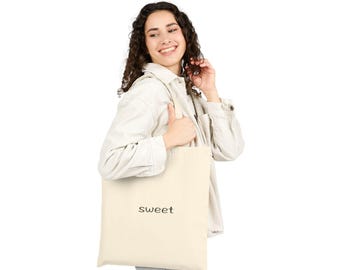 Custom Script Tote Bag | Handlettered Script Design, Cotton Canvas