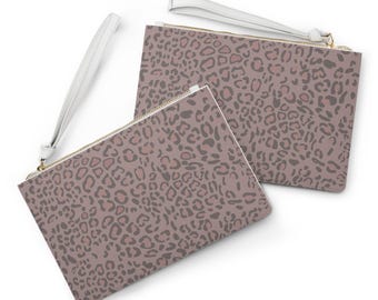 Leopard Print Clutch Bag | Animal Print Wristlet