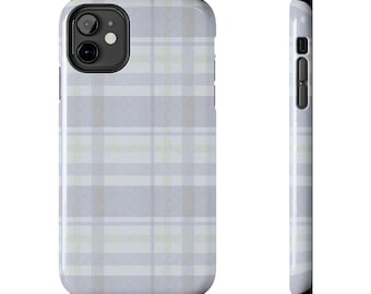 Weiche karierte Telefon-Hülle | Schützendes Tartan Design, glänzendes Finish