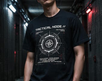 Koszulka taktyczna Node unisex, gruba, barwiona w masie