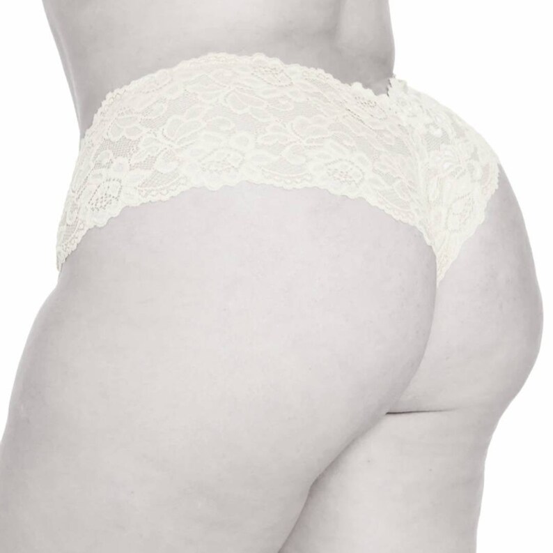 BLACK Lace Cheeky Boyshort w Embroidery Personalized Bridal Panties Wifey Underwear Sizes S-3XL image 10