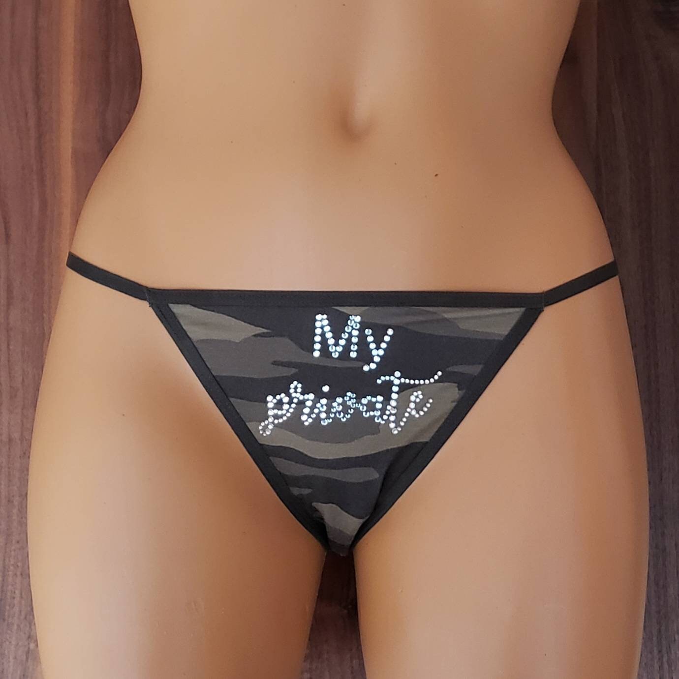 Army GREEN Camo Cotton G String w Name in Crystals Bride Etsy