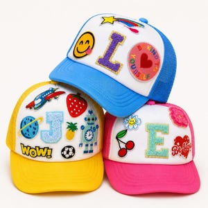 Kids Custom Patch Trucker Hat | Customizable Happy Hat for Boys & Girls