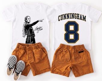 Sophie Cunningham Kids Shirt | Sophie Pointing Fan Onesie® | Spicy Sophie Cunningham 8 Shirt | Front And Back: Cunningham Number 8