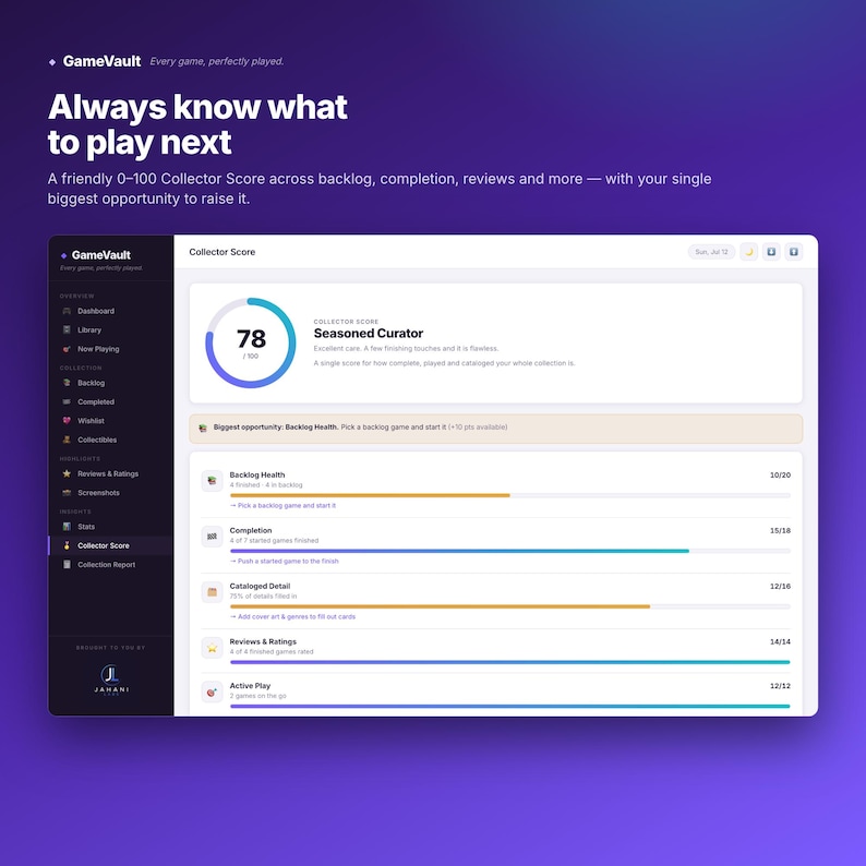 Interactive Game Library Tracker | HTML Game Backlog Organizer (Digital Download) image 5