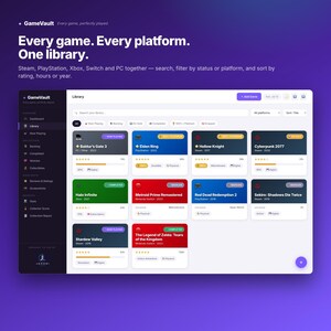 Interactive Game Library Tracker | HTML Game Backlog Organizer (Digital Download) image 4