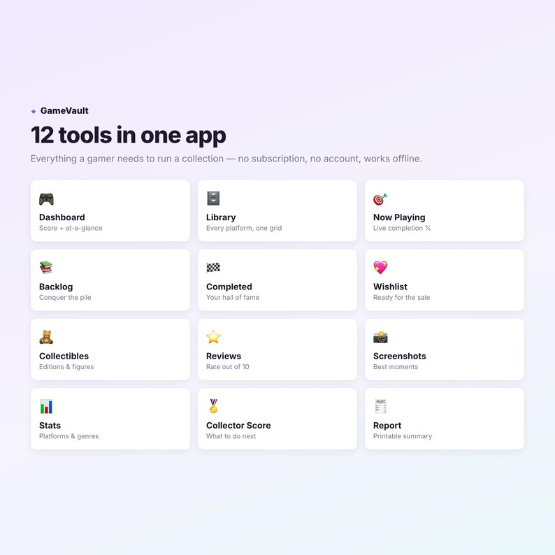 Interactive Game Library Tracker | HTML Game Backlog Organizer (Digital Download) image 12