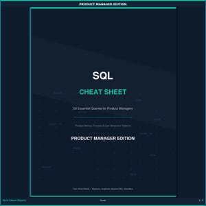 SQL Cheat Sheet for Product Managers