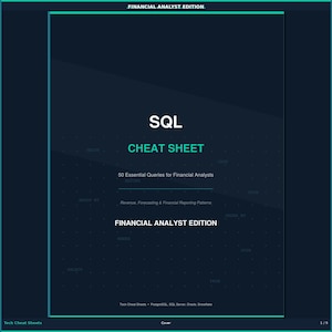 SQL Cheat Sheet for Financial Analysts