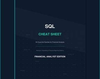 SQL Cheat Sheet for Financial Analysts