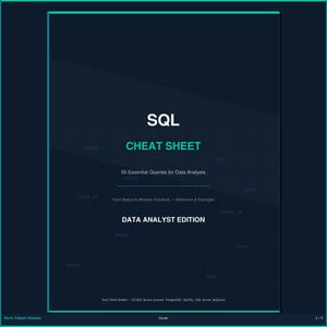 SQL Cheat Sheet for Data Analysts