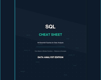 SQL Cheat Sheet for Data Analysts