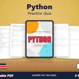 Python Fundamentals Practice Quiz | 20 MCQs Covering Syntax, Loops & Functions + Answer Key PDF