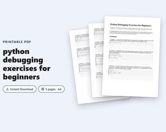 Cuaderno de ejercicios prácticos de depuración de Python: Depuración y corrección de código defectuoso con soluciones.