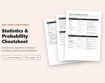 Guía rápida de estadística y probabilidad en PDF / Distribuciones y pruebas de hipótesis (Referencia rápida)